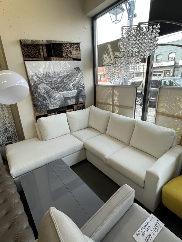 Modern White Sectional - Image 2