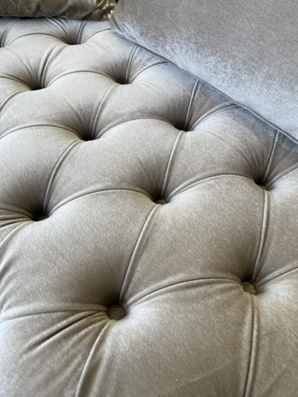 Elegant Sofa with Gold Accents - Image 2