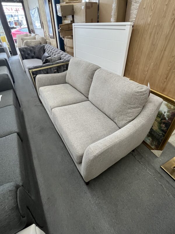 Modern Light Grey Fabric Sofa - Image 3