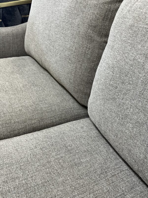 Modern Light Grey Fabric Sofa - Image 5
