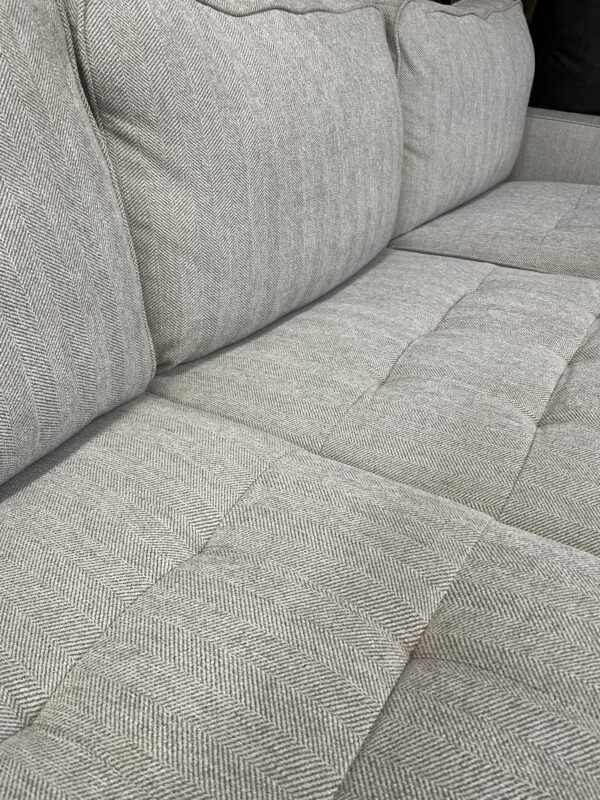 Modern Light Grey Chaise Sofa - Image 6