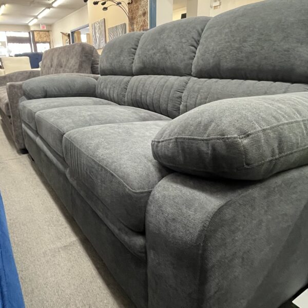 Plush Deep Seating Grey Sofa - Image 7