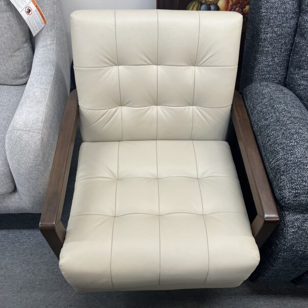 Ivory Haven Leather Accent Chair - Image 7