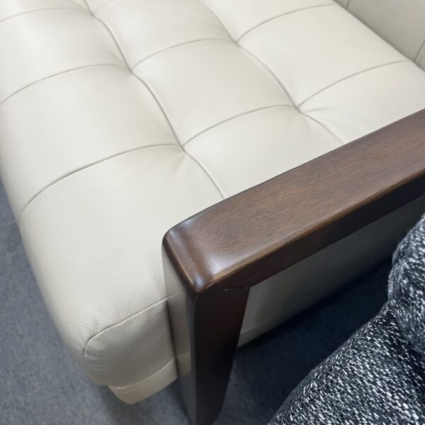 Ivory Haven Leather Accent Chair - Image 4