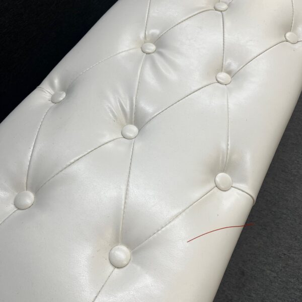 Ivory Luxe Tufted Storage Ottoman - Image 5