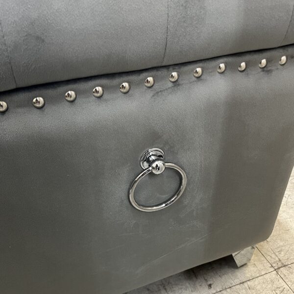 Grey Mist Tufted Storage Ottoman - Image 4