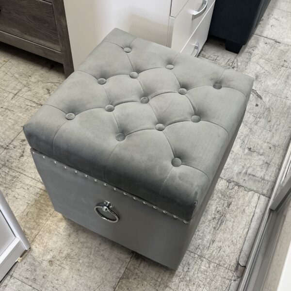 Grey Mist Tufted Storage Ottoman - Image 10