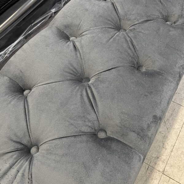 Storm Grey Tufted Storage Ottoman - Image 4