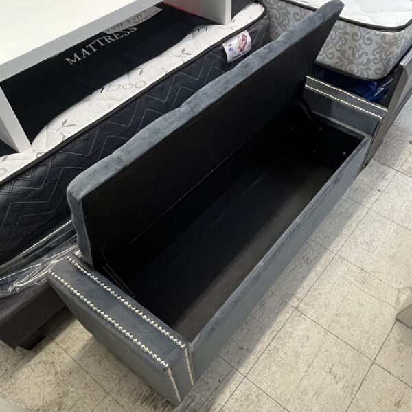 Storm Grey Tufted Storage Ottoman - Image 6