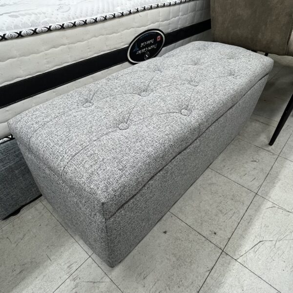 Ashen Charm Tufted Storage Ottoman - Image 10