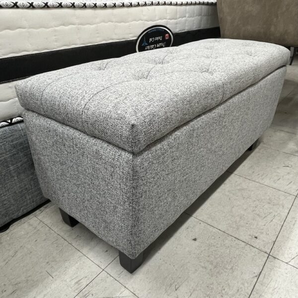 Ashen Charm Tufted Storage Ottoman - Image 2