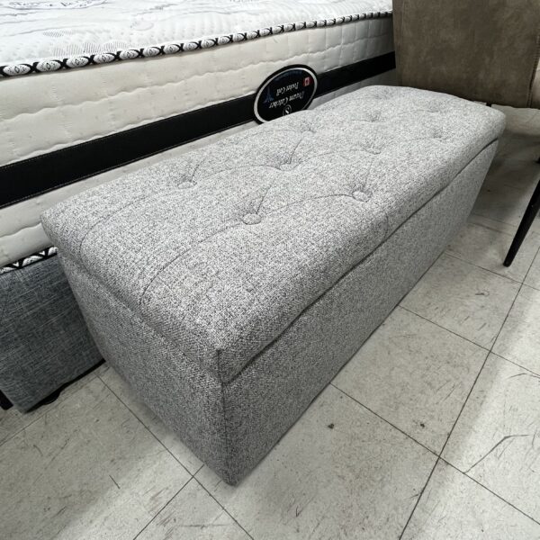 Ashen Charm Tufted Storage Ottoman - Image 9