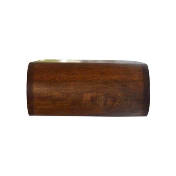 Wall Mounted Round Chestnut Nightstand - Image 9