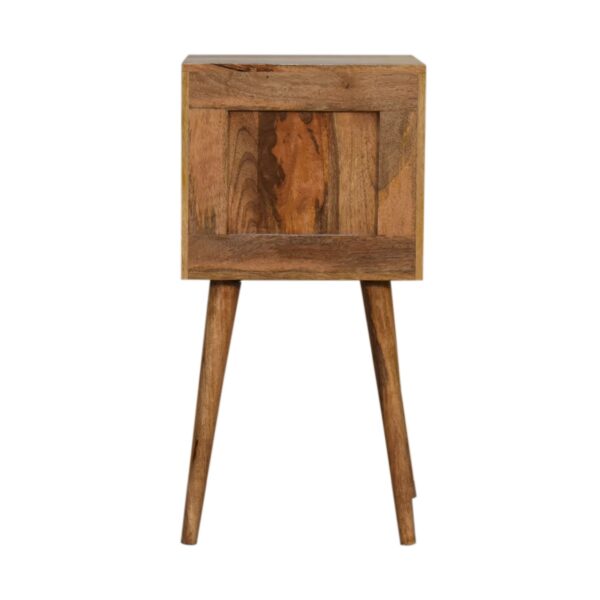Mini Cube Carved 2 Drawer Nightstand - Image 11