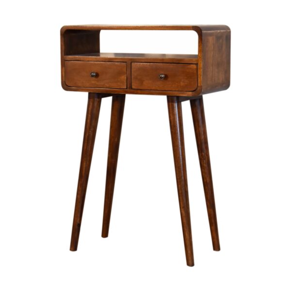 Mini Chestnut Console Table - Image 3