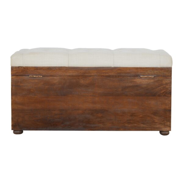 White Linen Storage Trunk - Image 8