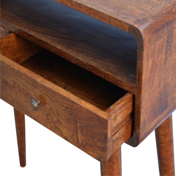Curved Chestnut Console Table - Image 8