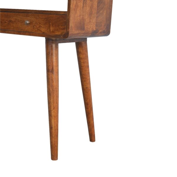 Curved Chestnut Console Table - Image 9