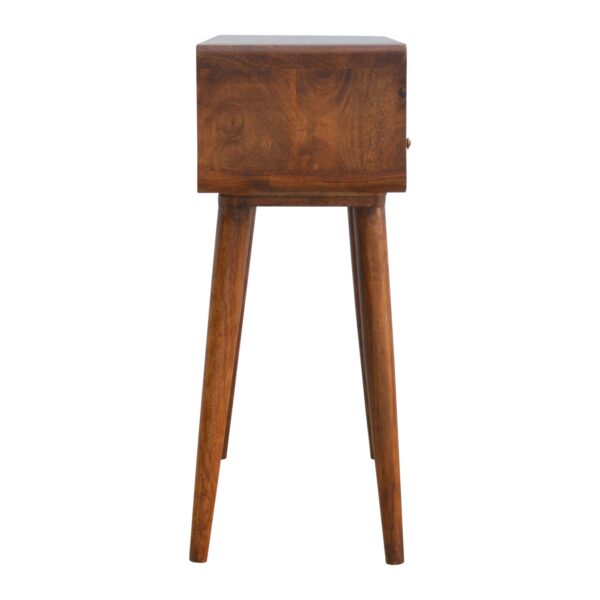 Curved Chestnut Console Table - Image 10