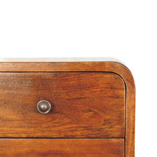 Floating Mini Chestnut Nightstand - Image 5