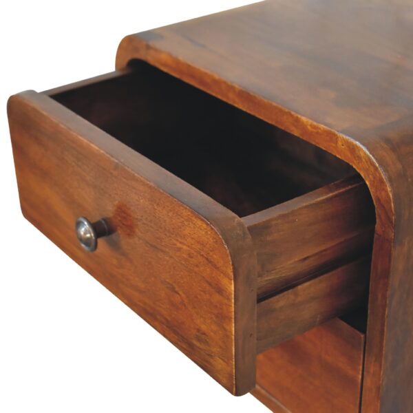 Floating Mini Chestnut Nightstand - Image 6