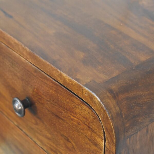 Floating Mini Chestnut Nightstand - Image 7