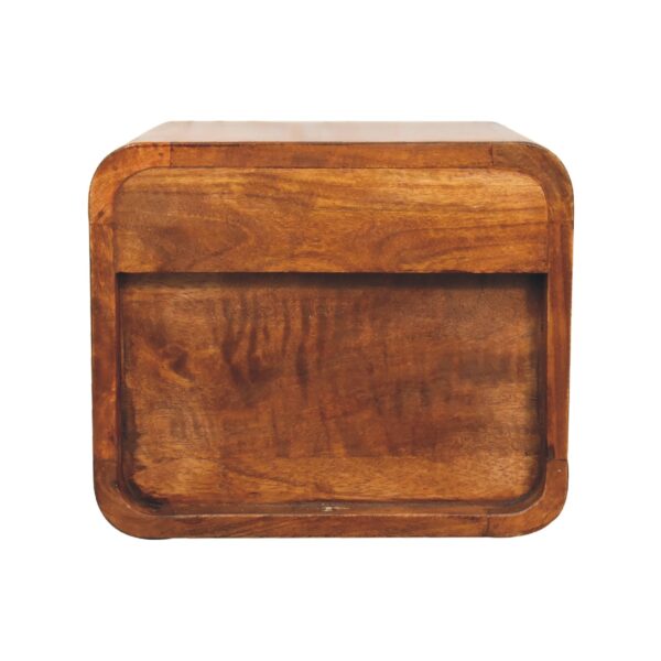 Floating Mini Chestnut Nightstand - Image 8