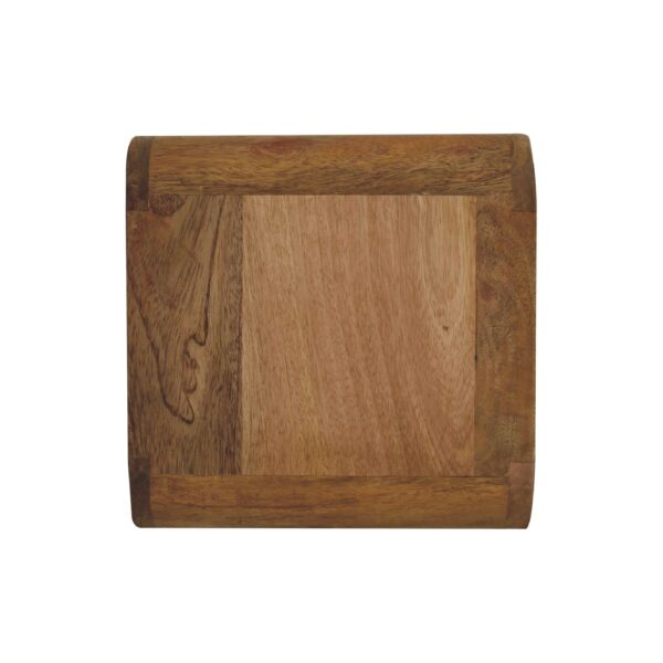 Mini Curve Oak ish Floating Nightstand - Image 8