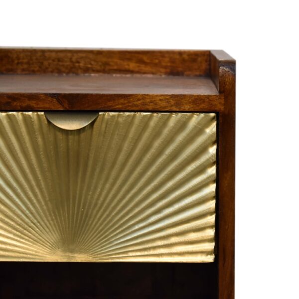 Mini Manila Gold 1 Drawer Nightstand - Image 5