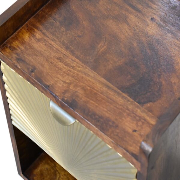 Mini Manila Gold 1 Drawer Nightstand - Image 6