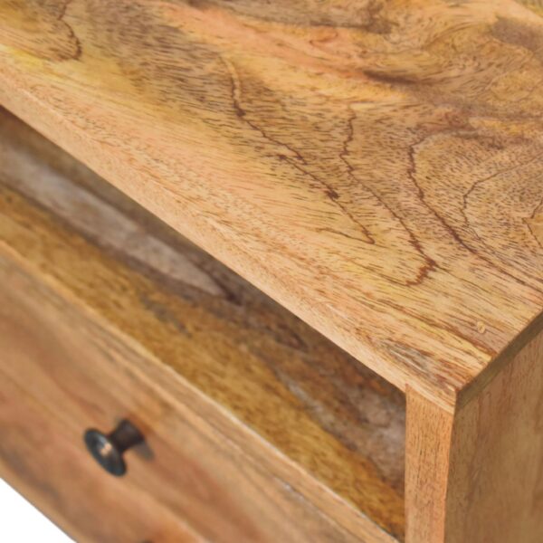 Mini Oak ish Classic Open Nightstand - Image 6