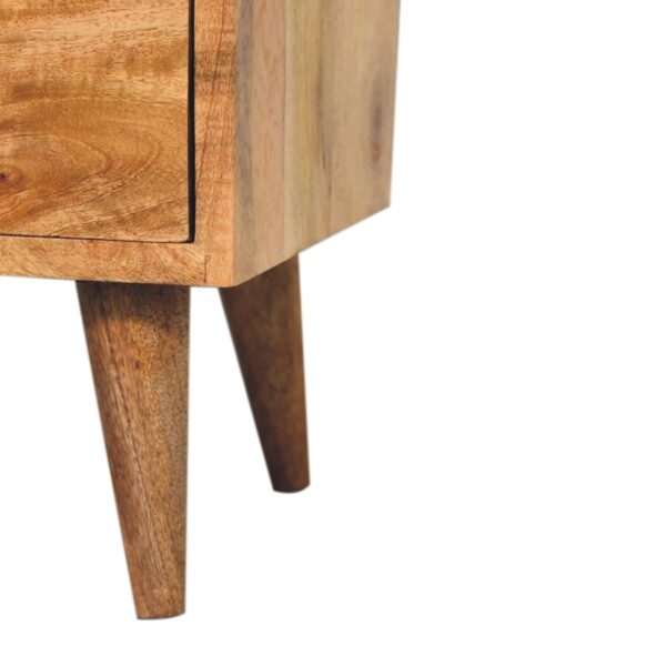 Mini Oak ish Classic Open Nightstand - Image 8