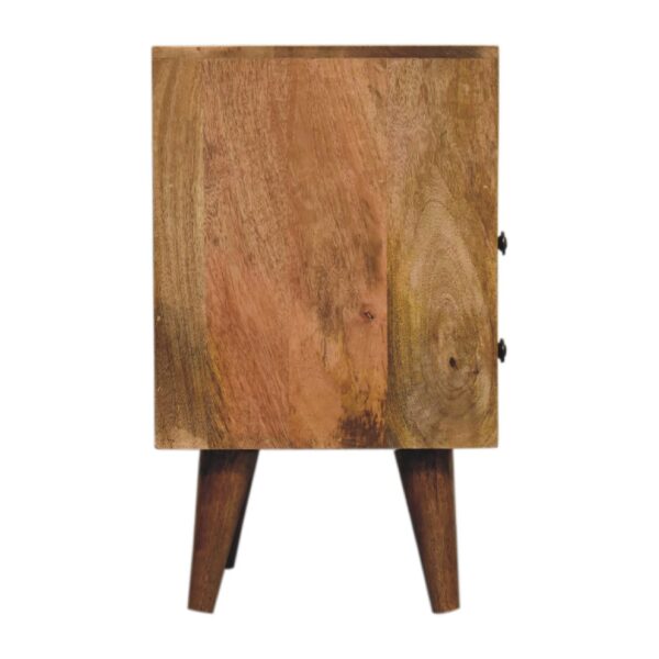 Mini Oak ish Classic Open Nightstand - Image 9