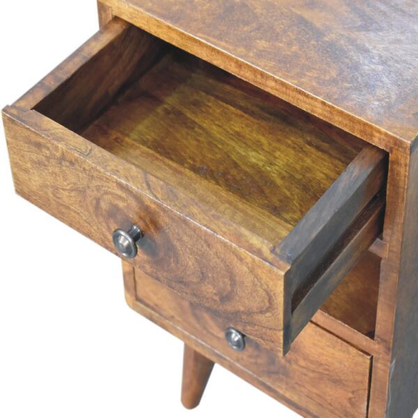 Mini Classic Multi Chestnut Nightstand - Image 7