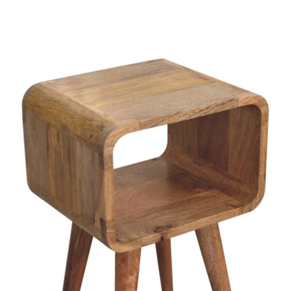 Mini Curved Open Nightstand - Image 7