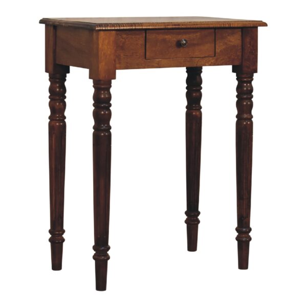 Chestnut Turned Leg Writing Desk - Image 5