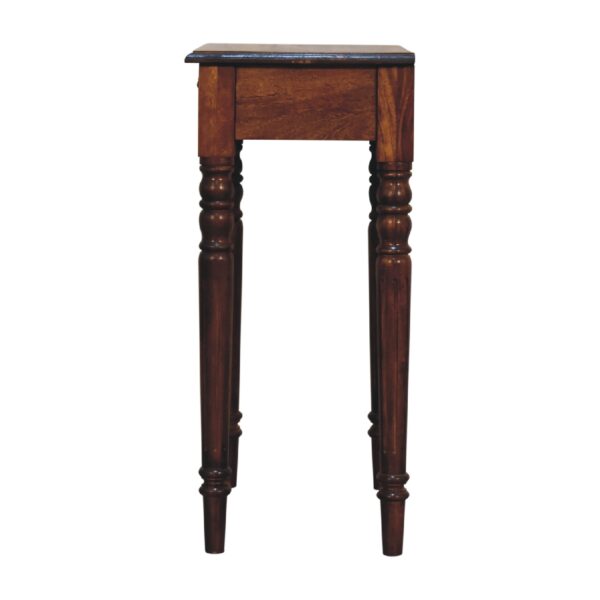 Chestnut Turned Leg Writing Desk - Image 10