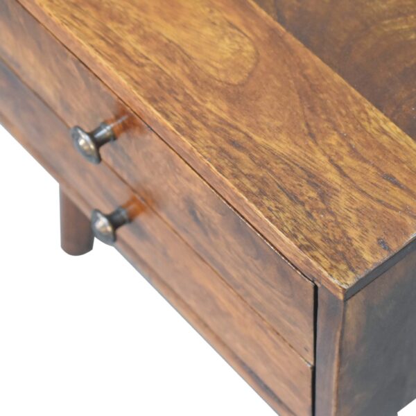Mini Chestnut Modern Nightstand - Image 6