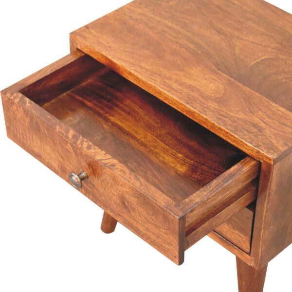 Mini Chestnut Modern Nightstand - Image 7
