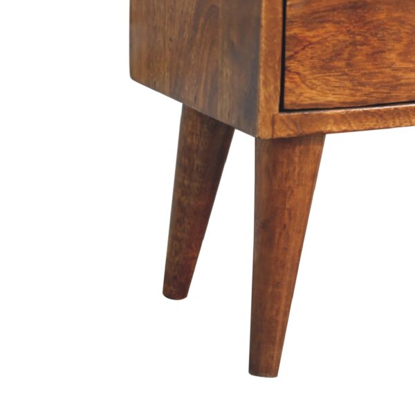 Mini Chestnut Modern Nightstand - Image 8