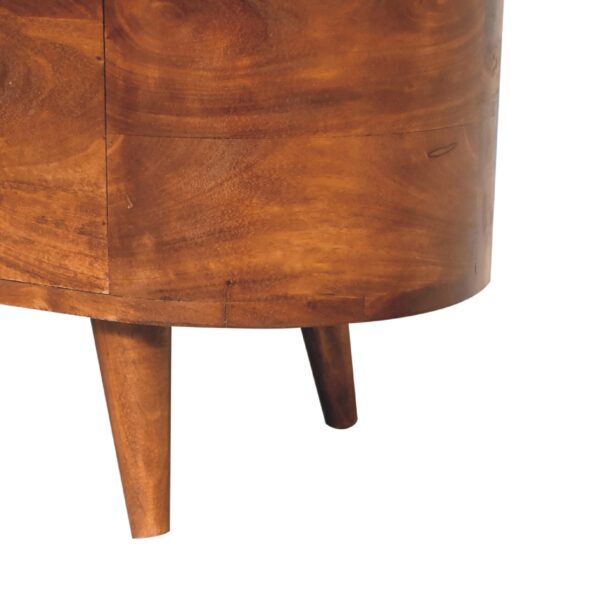 Chestnut Rounded Lid up Blanket Box - Image 10