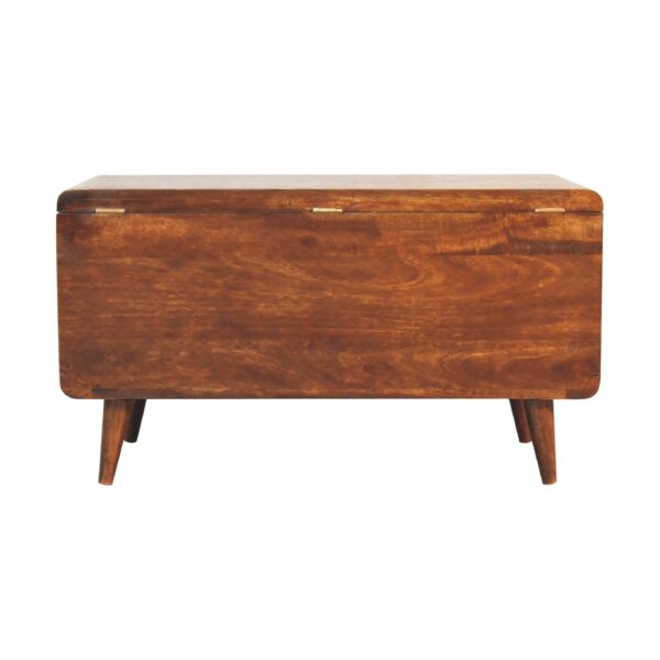 Curved Chestnut Blanket Box - Image 10