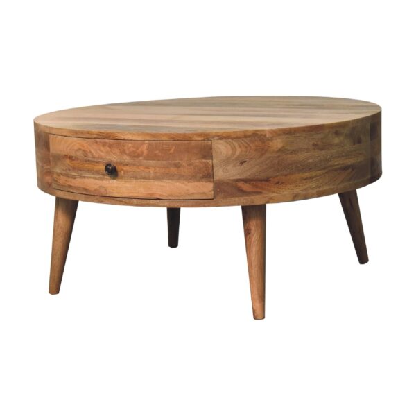 Odyssey Oak ish Round Coffee Table - Image 3