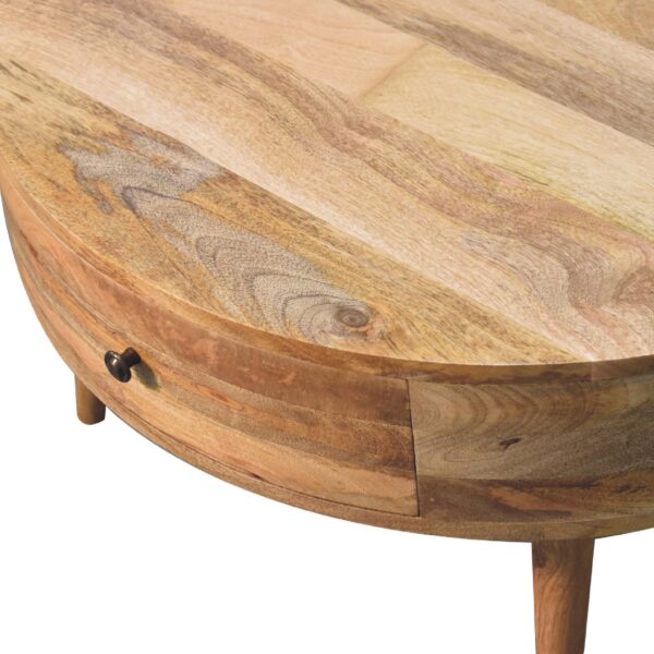 Odyssey Oak ish Round Coffee Table - Image 6
