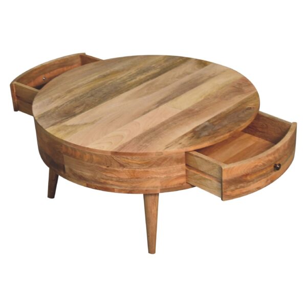 Odyssey Oak ish Round Coffee Table - Image 10
