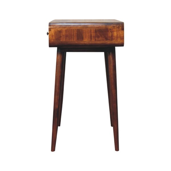 Curved Chestnut Writing Desk - Image 10