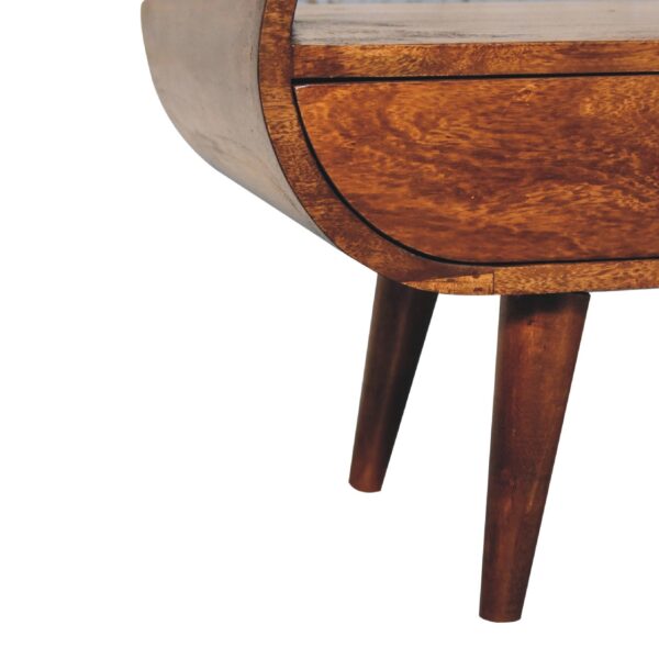 Chestnut Circular TV Stand - Image 7