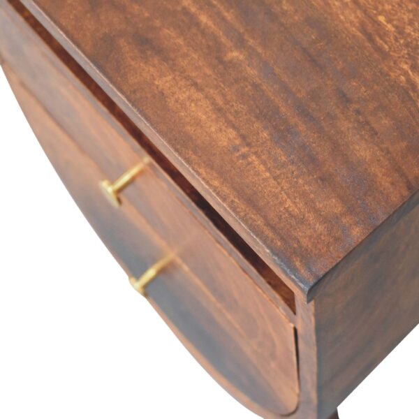 Split Chestnut Nightstand - Image 6
