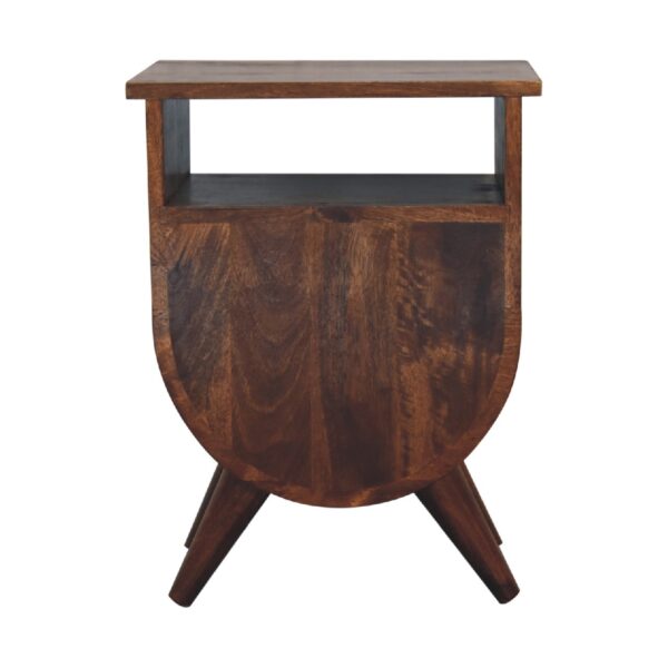 Split Chestnut Nightstand - Image 10