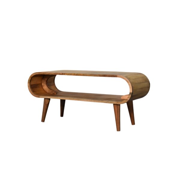 Amaya Nordic Style Oak ish Coffee Table - Image 2